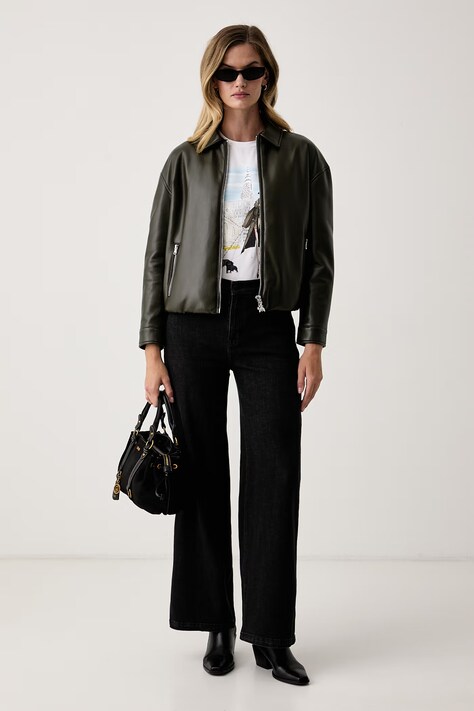 DKNY джинси wide leg жіночі — фото 2