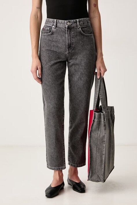 Max&Co. Jeansy slim fit damskie PUZZLE szare 2626186053200