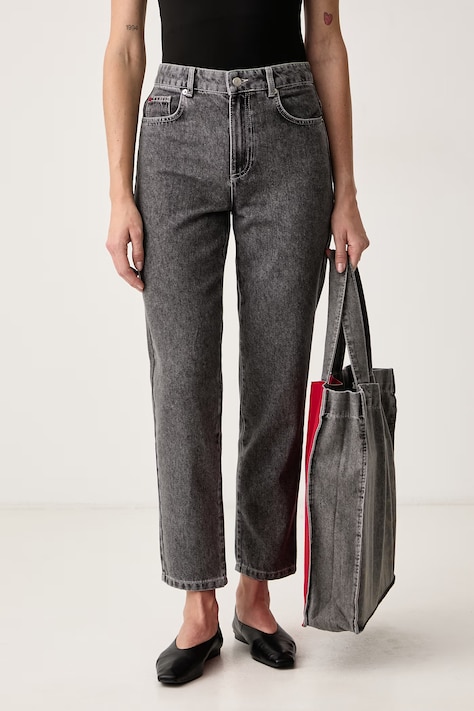 Max&Co. Jeansy slim fit damskie PUZZLE szare 2626186053200