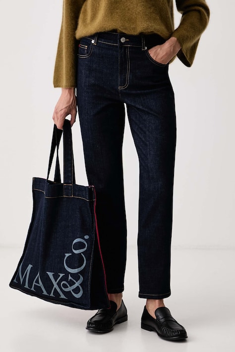 Max&Co. Jeansy slim fit damskie GHIERA granatowe 2626186043200