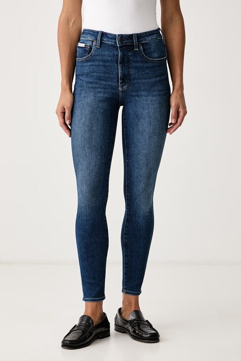 Calvin Klein Jeans Jeansy skinny damskie granatowe LV047D757G