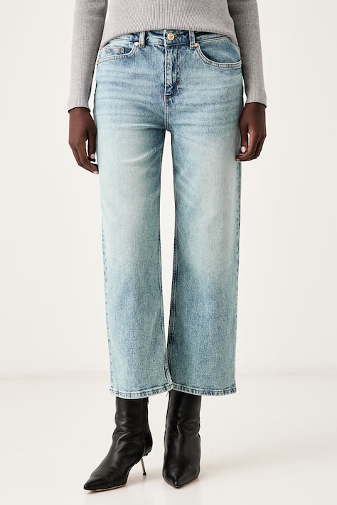Just Cavalli Jeansy straight damskie niebieskie 81PAB5S0 CDWAH