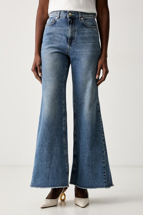 iBlues Τζιν wide leg γυναικεία IBLLOUISE μπλε 2627186011200