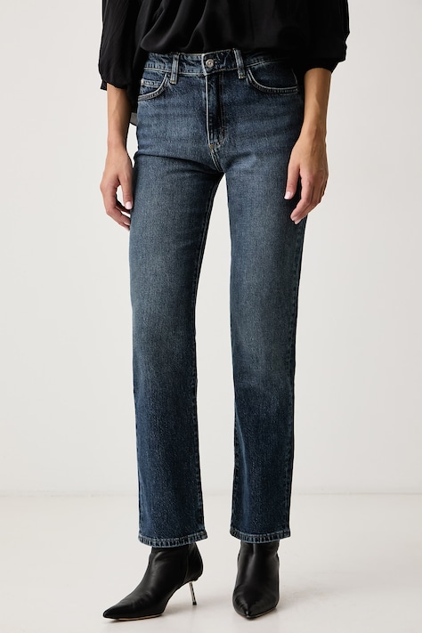 BOSS Джинсы straight для женщин PARKWAY-SLIM STR 2.0 тёмно-синие 50569576