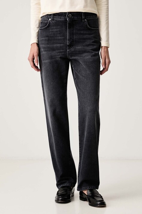Weekend Max Mara Jeansy straight damskie WKDLINCE czarne 2625186012600