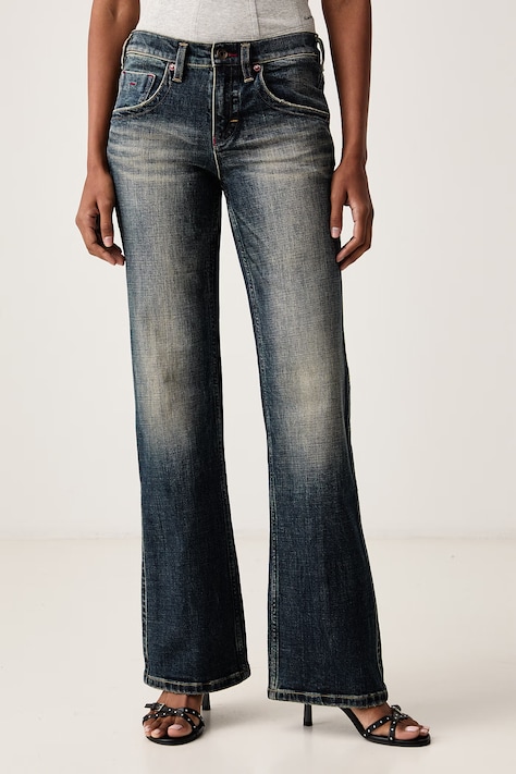 Miss Sixty Jeansy flare damskie granatowe 6M3JJ2400F