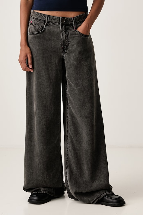 Miss Sixty Jeansy wide leg damskie szare 6M3JJ2700C