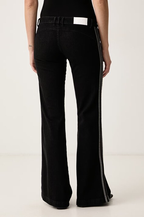 adidas Originals Jeansy flare damskie czarne KS9214