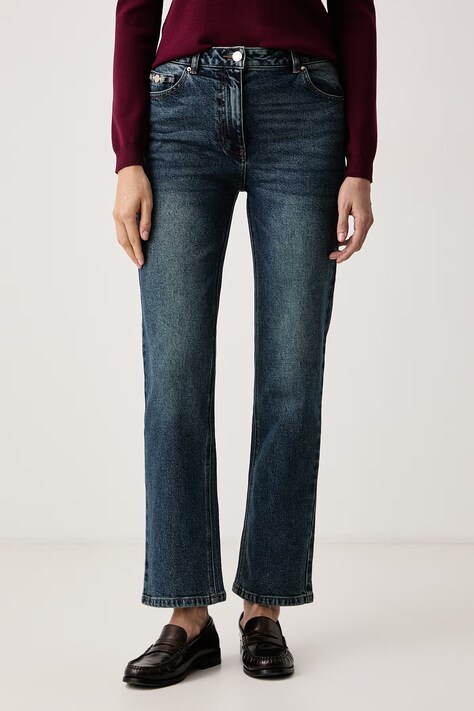 Morgan Jeansy regular damskie niebieskie PAGIA