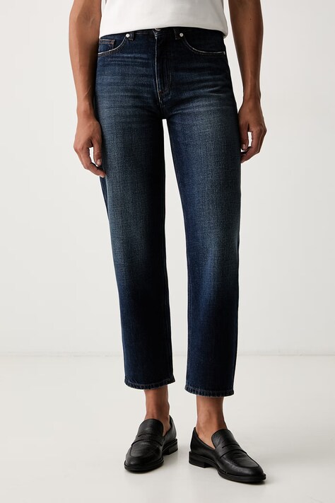 Seventy Venezia jeansy relaxed fit damskie granatowe PD0165_240317