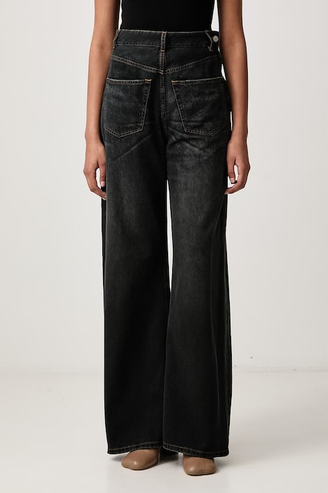MM6 Maison Margiela Blugi relaxed fit pentru femei albaștri S52LA0257-M30064