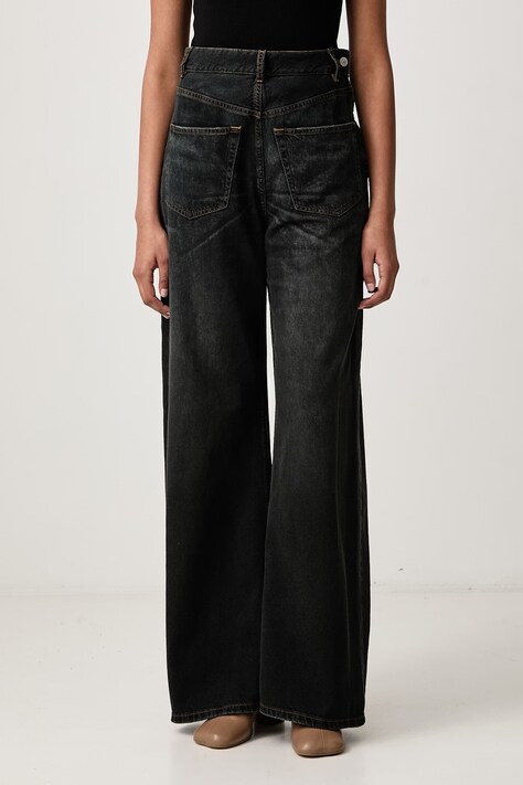 MM6 Maison Margiela Rifle relaxed fit dámske modré S52LA0257-M30064