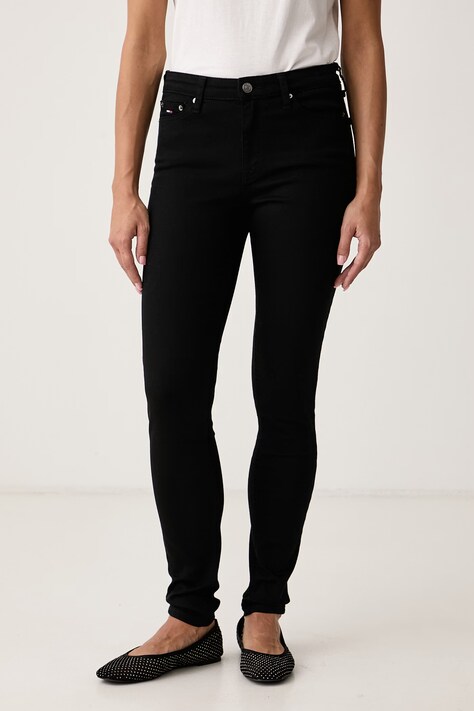 Tommy Jeans Jeansy skinny damskie czarne DW0DW23203
