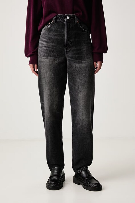 Tommy Jeans Mom fit traperice za žene crne DW0DW23202
