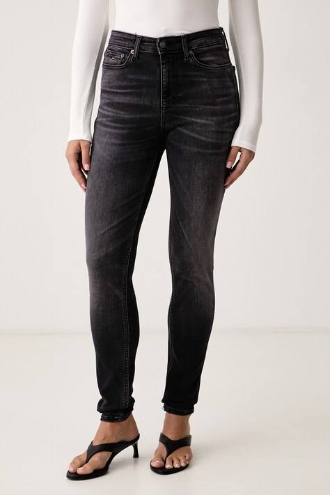 Tommy Jeans Jeansy skinny damskie czarne DW0DW23186