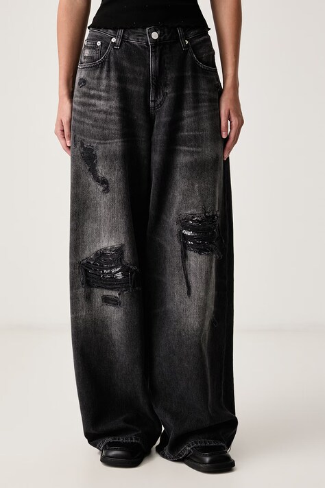 Tommy Jeans Jeans loose da donna neri DW0DW23842