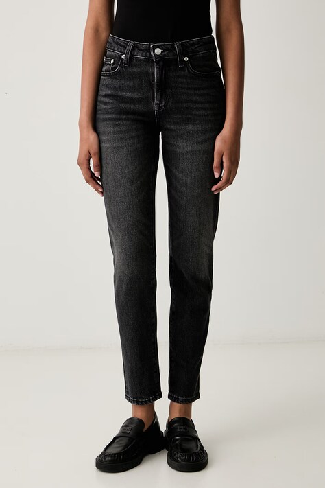 Tommy Jeans jeansy slim fit damskie czarne DW0DW23570