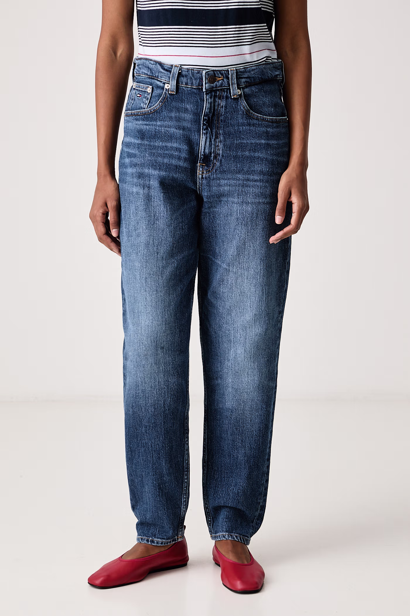 Tommy Jeans Traperice za žene mornarsko plave DW0DW23513