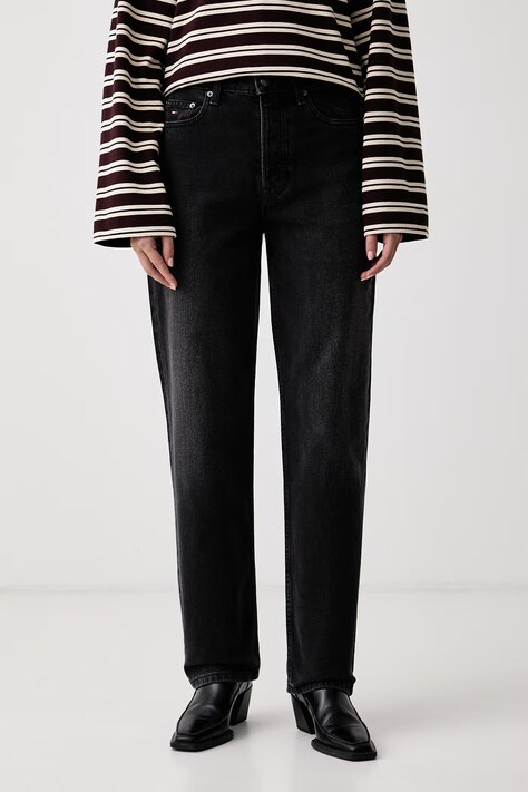 Tommy Jeans ίσια γυναικεία μαύρα DW0DW23209
