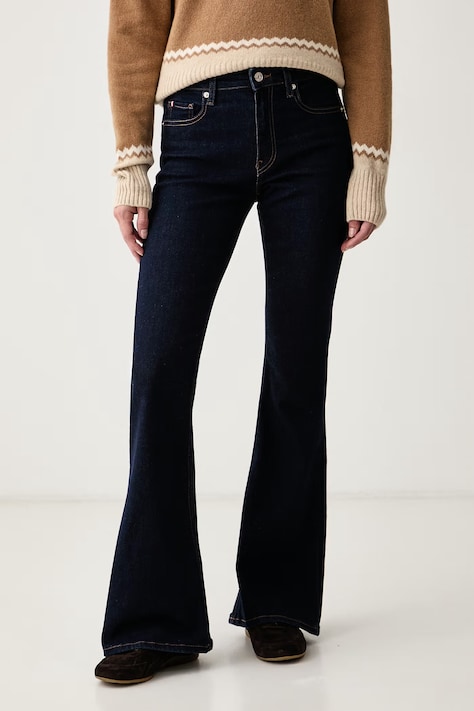 Tommy Hilfiger Τζιν flare γυναικεία σκούρα μπλε WW0WW52185