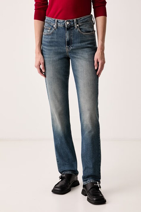 Tommy Hilfiger Rifle slim fit dámske modré WW0WW52184