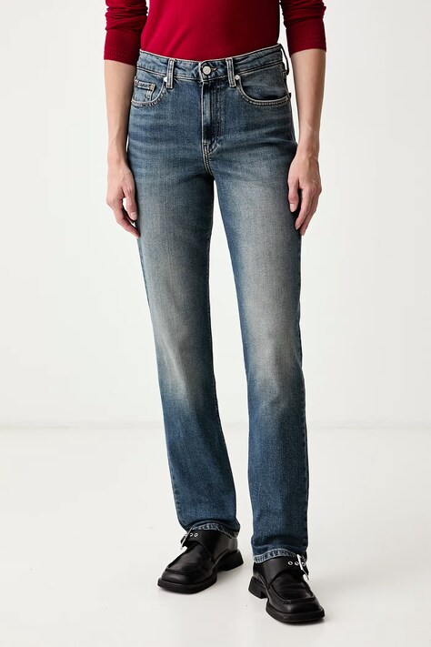 Tommy Hilfiger Rifle slim fit dámske modré WW0WW52184