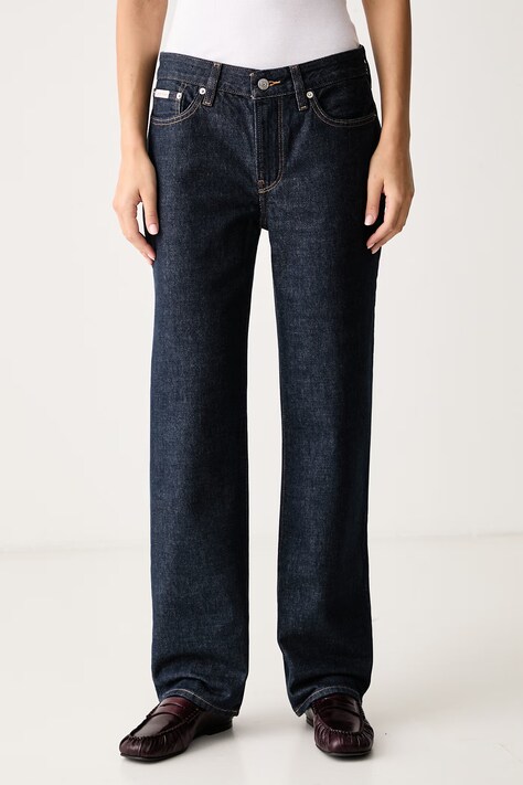 Calvin Klein Jeans Straight traperice za žene mornarsko plave LV047H935G