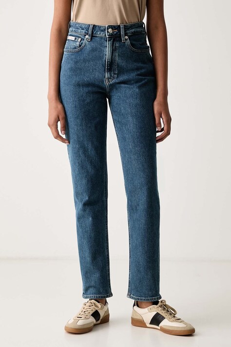 Calvin Klein Jeans Mom fit γυναικεία μπλε LV047H746G