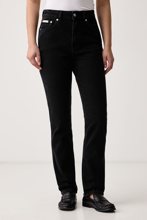 Calvin Klein Jeans Jeansy slim fit damskie czarne LV047H736G