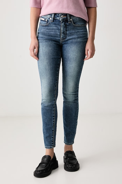 Calvin Klein Jeans Дънки skinny дамски сини LV047H703G