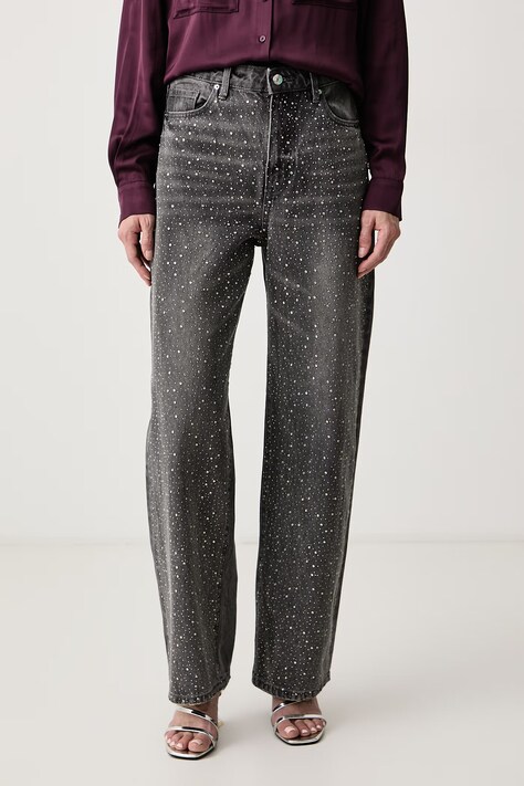 Armani Exchange Kavbojke relaxed kroja ženske sive XW000100 AF25772