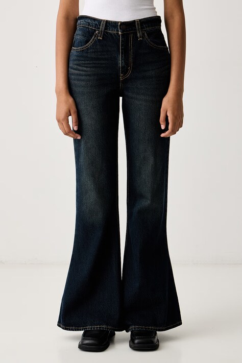 Levi's Flare traperice za žene PUDDLE SNAP FLARE mornarsko plave 0081S
