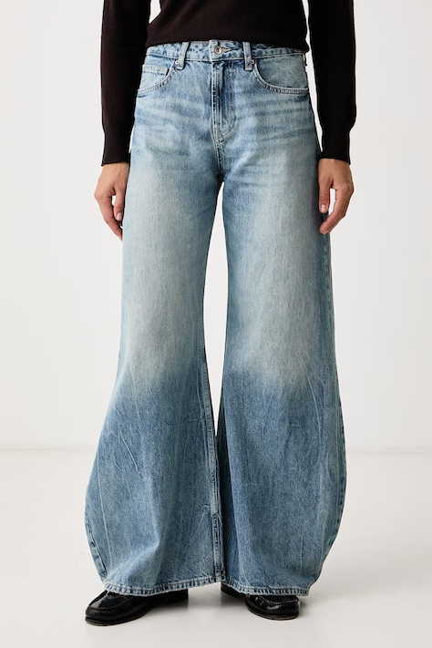 United Colors of Benetton Jeans barrel da donna blu 4PGHDE038