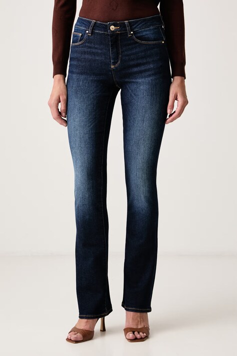 Fracomina Jeansy bootcut damskie granatowe FP26WV8020D46001