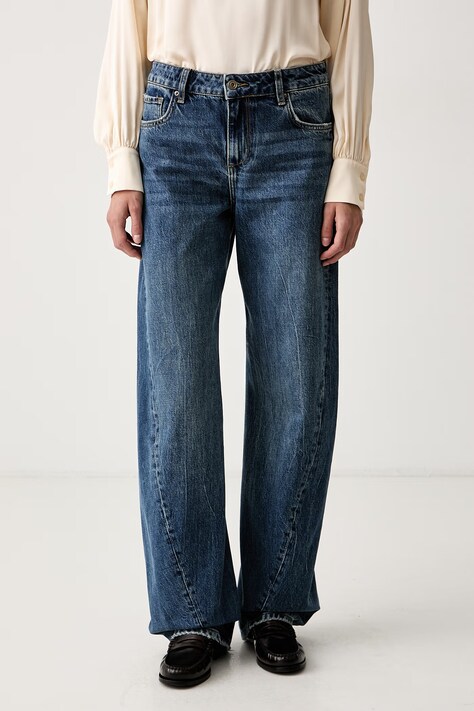 Liu Jo Jeansy straight damskie niebieskie UF6233 D4854