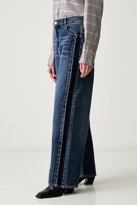 MUNTHE джинси straight BOHDI LONG — AW26-SJDZJL, блакитний — фото 4