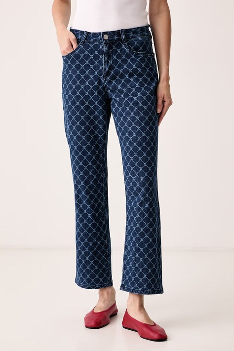 Joseph Ribkoff Jeansy straight damskie granatowe 263906