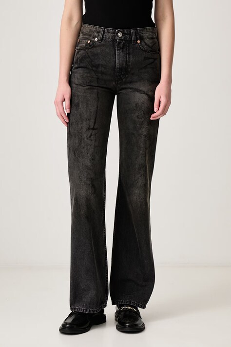 Our Legacy Blugi straight pentru femei gri W4265BC