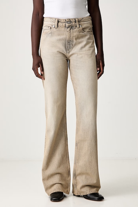Our Legacy jeansy bootcut damskie beżowe W4265BW