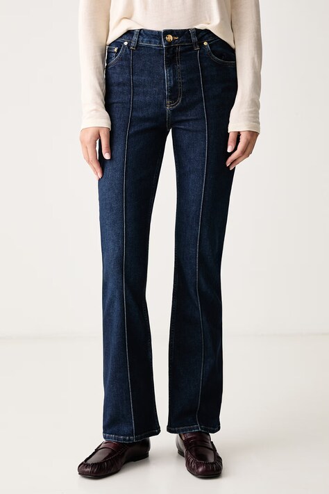 Gant Jeansy flare damskie granatowe 4100315