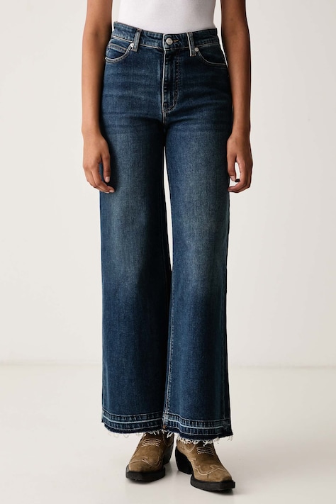 Zadig&Voltaire Wide leg traperice za žene ELI mornarsko plave WWJE01344
