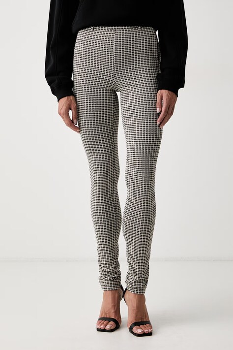 Patrizia Pepe spodnie skinny damskie z wiskozą beżowe high waist 8P0373 C0243