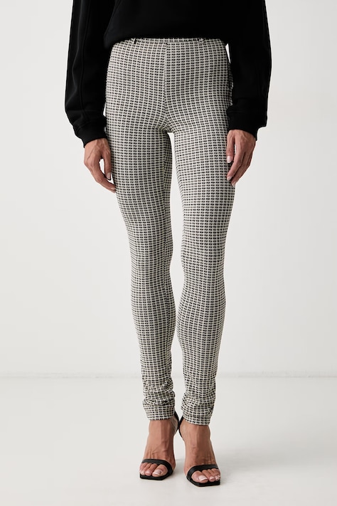Patrizia Pepe spodnie skinny damskie z wiskozą beżowe high waist 8P0373 C0243