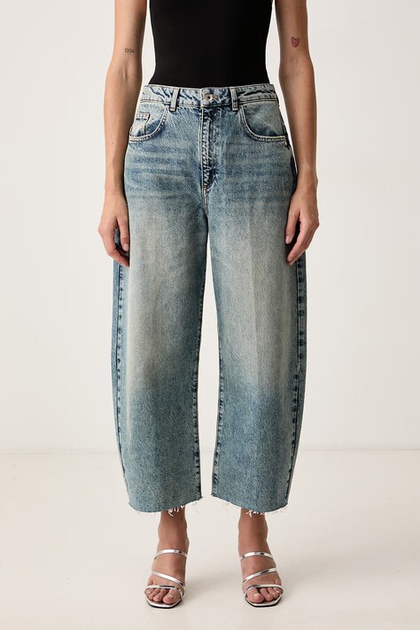 Patrizia Pepe Jeansy straight damskie niebieskie 8P0349 D1WZB