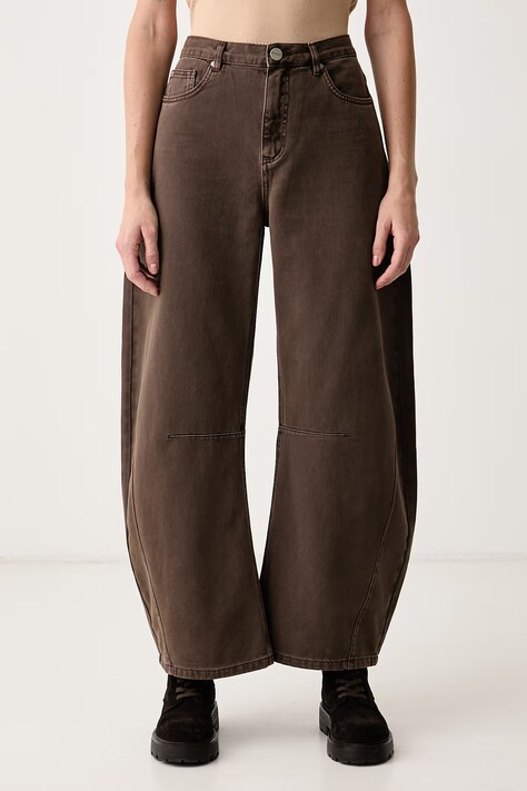 Pinko Wide leg džíny dámské hnědé 107196 A3F9
