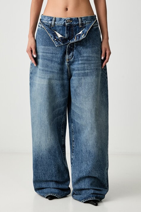 The Attico Τζιν relaxed fit γυναικεία μπλε 261WCP00322DDD122AA