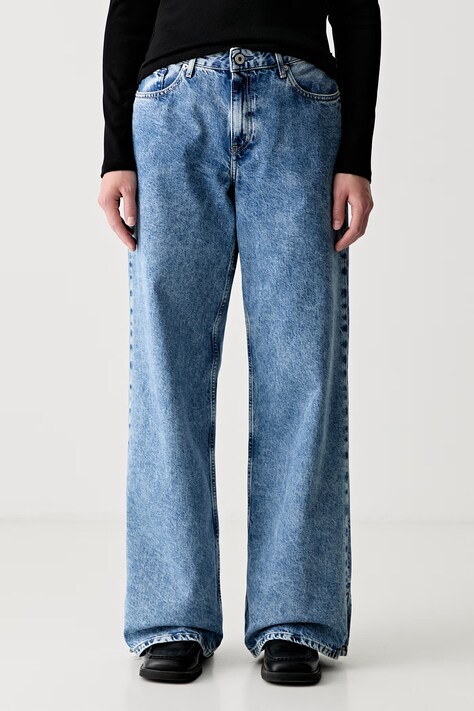 Karl Lagerfeld Jeans jeansy relaxed fit damskie niebieskie B3W10068