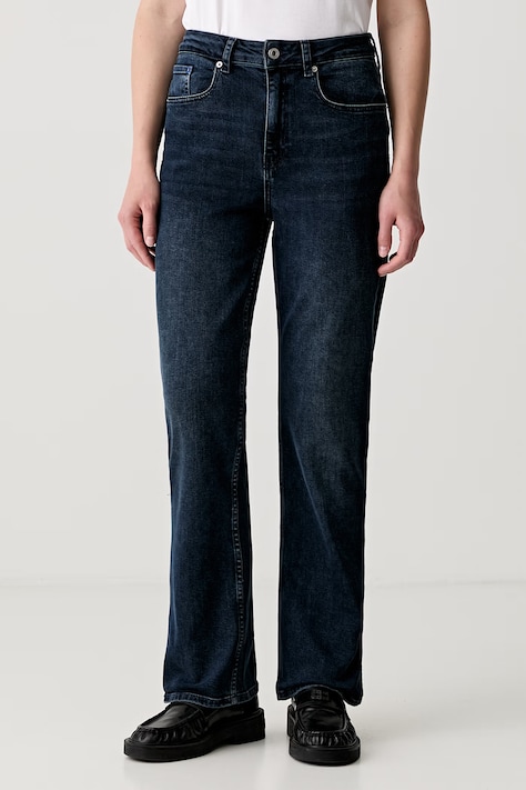 Karl Lagerfeld Jeans jeansy straight damskie granatowe B3W10042