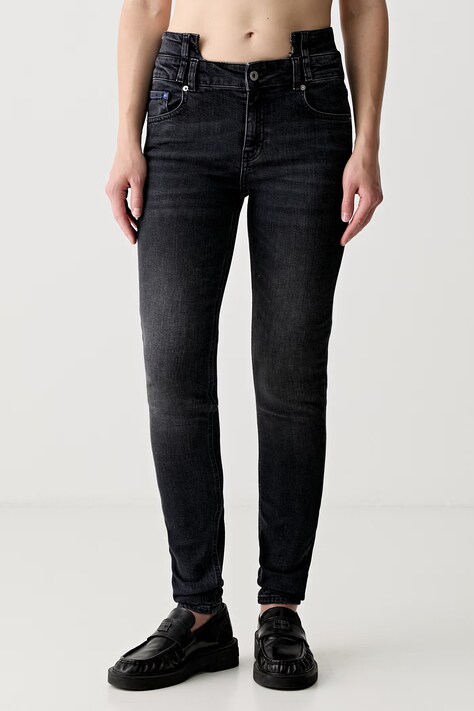 Karl Lagerfeld Jeans jeansy skinny damskie czarne B3W10011