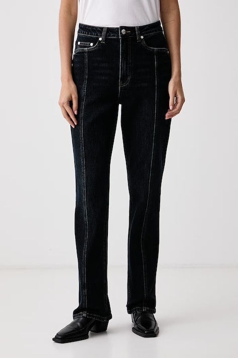 Gestuz Jeansy slim fit damskie GZrosaly granatowe 10911536